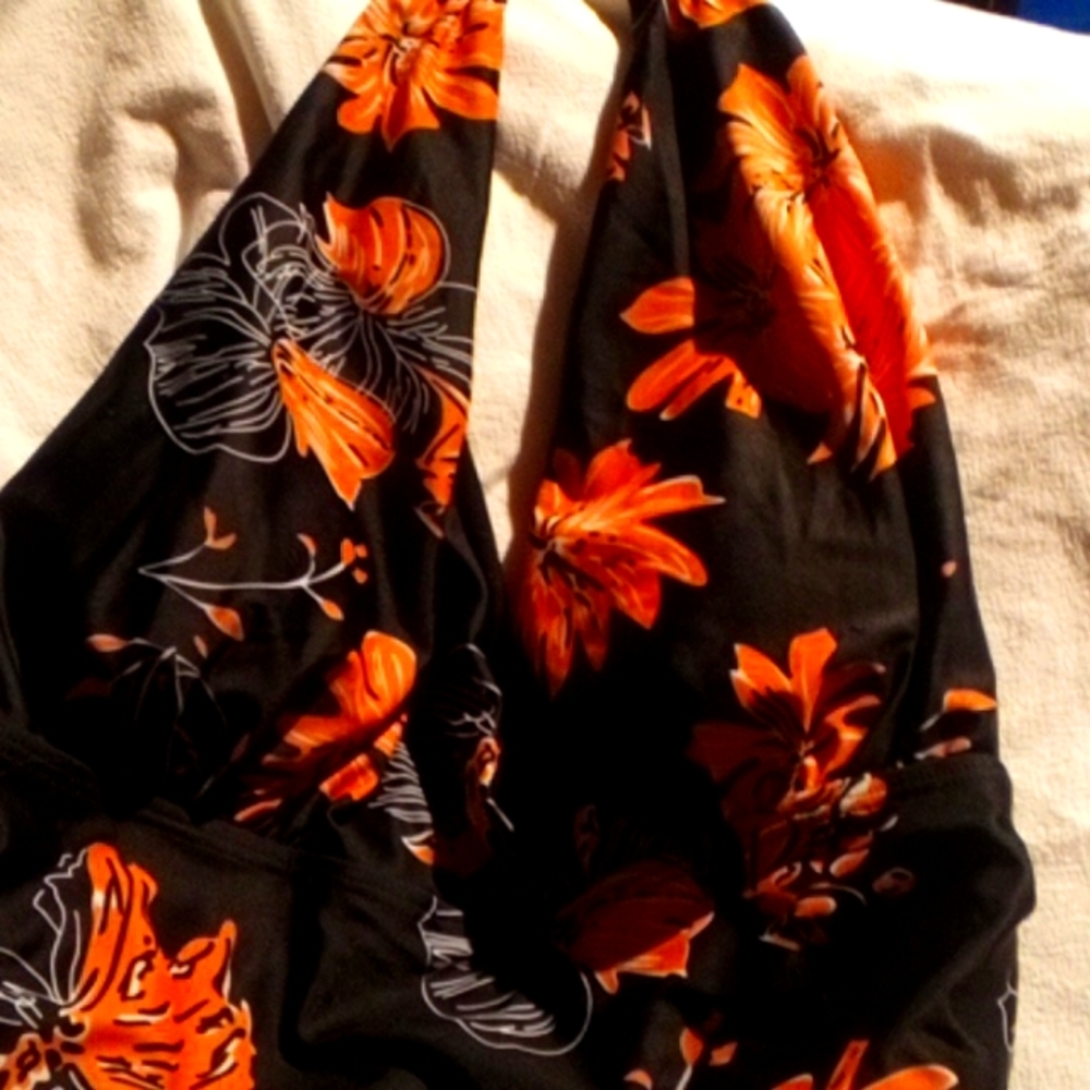 Zexxxy 1 piece plunging bathing suit